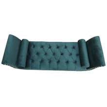 Nizar Velvet Ottoman Bench